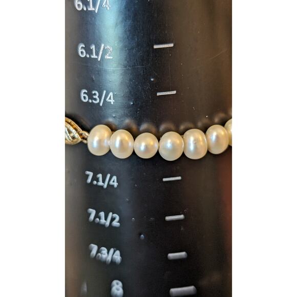10K Yellow Gold JCM Jacmel Mauritius Freshwater Pearl Necklace and Bracelet Set - Picture 10 of 12
